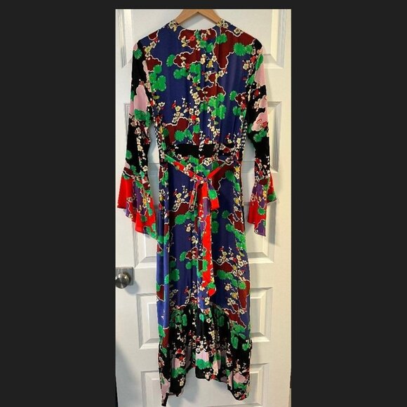 Rixo London Long Sleeve 100% Silk Dress - Picture 2 of 7